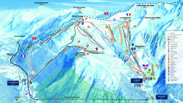 Ski Maps - Chamonix Ski Passes and Early Bird passes